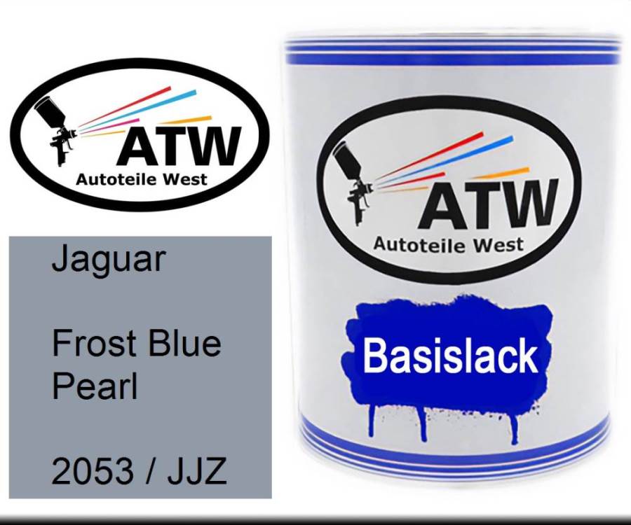 Jaguar, Frost Blue Pearl, 2053 / JJZ: 1L Lackdose, von ATW Autoteile West.